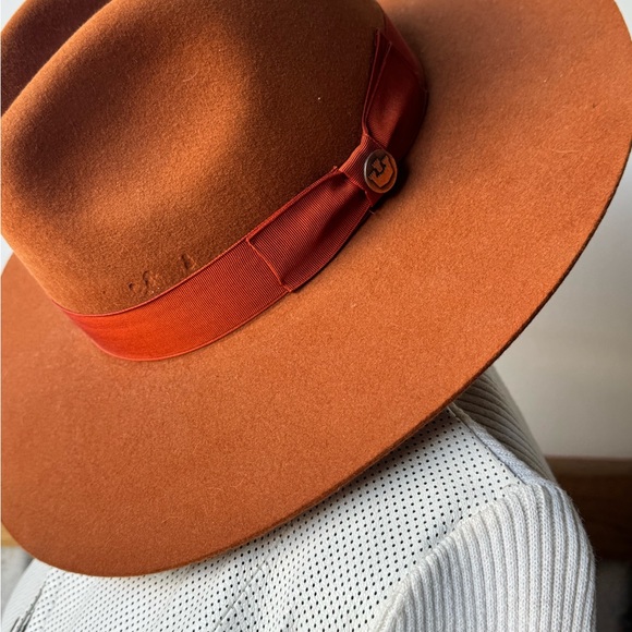 Goorin Bros Rust Orange Fedora - Picture 1 of 4
